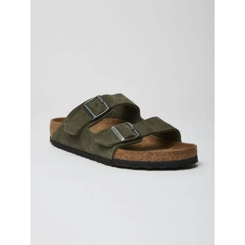 Trendy Birkenstock Arizona Suede Olive Green (AME312)