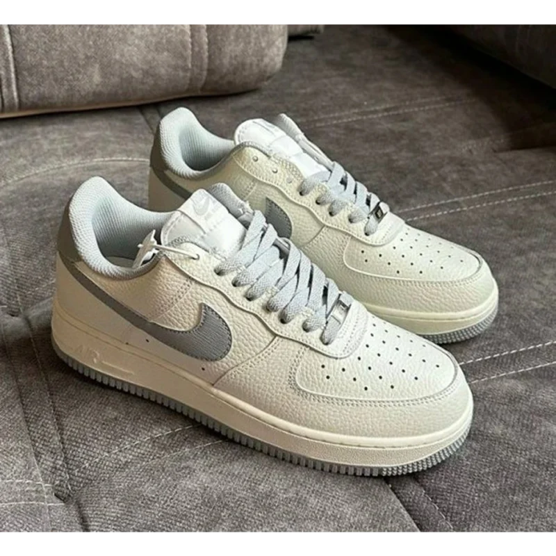 Classy Nike Airforce 1 07 Low Dark Grey White Sail Shoes for Men (SW4694)