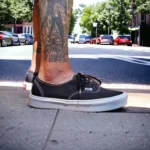 Trendy Vans Classis LXVI Authentic Black White Shoes for Men (GF188)