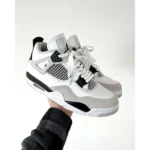Classy Nike Air Jordan 4 Retro Military Black Shoes for Men (SW4693)