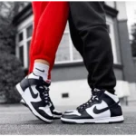 Stylish Nike Dunk High Panda Black White Shoes for Men (SW4818)