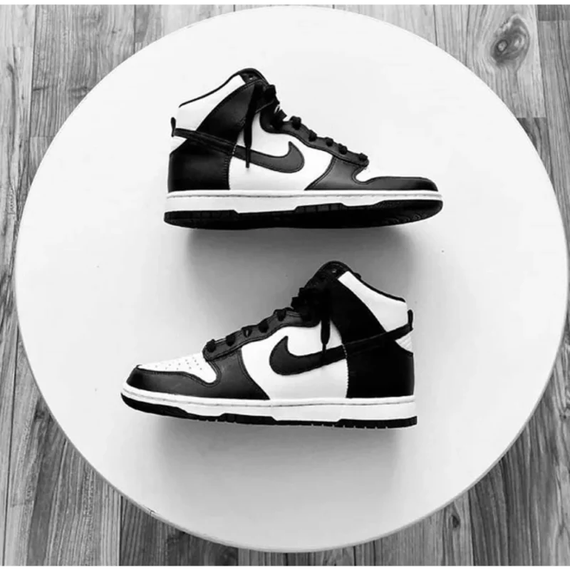 Stylish Nike Dunk High Panda Black White Shoes for Men (SW4818)