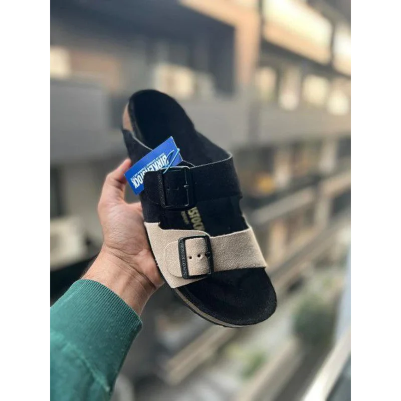 Trendy Birkenstock Arizona Suede BlackGrey (AME310)