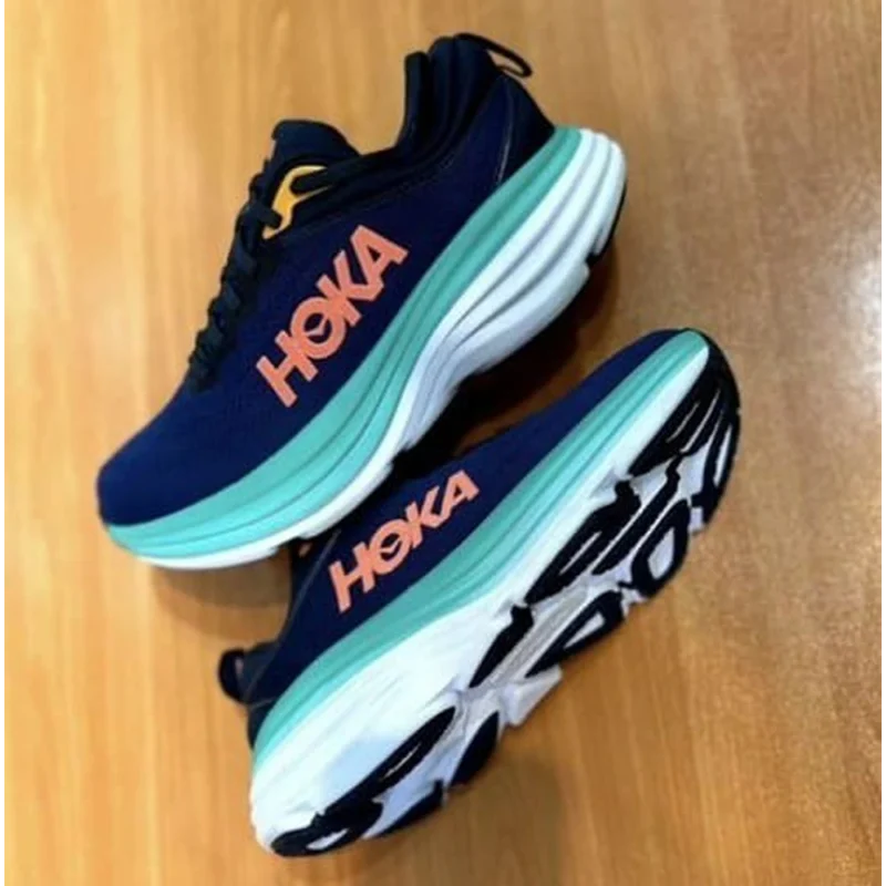 Premium Hoka Bondi 8 Purple Shoes for Men (SOH50)