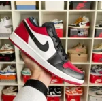 Stylish Nike Air Jordan 1 Low Bred Toe Shoes for Men (SW4767)