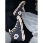 Trendy Converse All Star Navy Blue Long Shoes for Men (GF184)