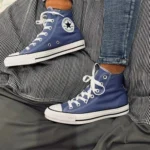 Trendy Converse All Star Navy Blue Long Shoes for Men (GF184)