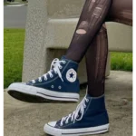 Trendy Converse All Star Navy Blue Long Shoes for Men (GF184)