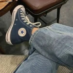 Trendy Converse All Star Navy Blue Long Shoes for Men (GF184)