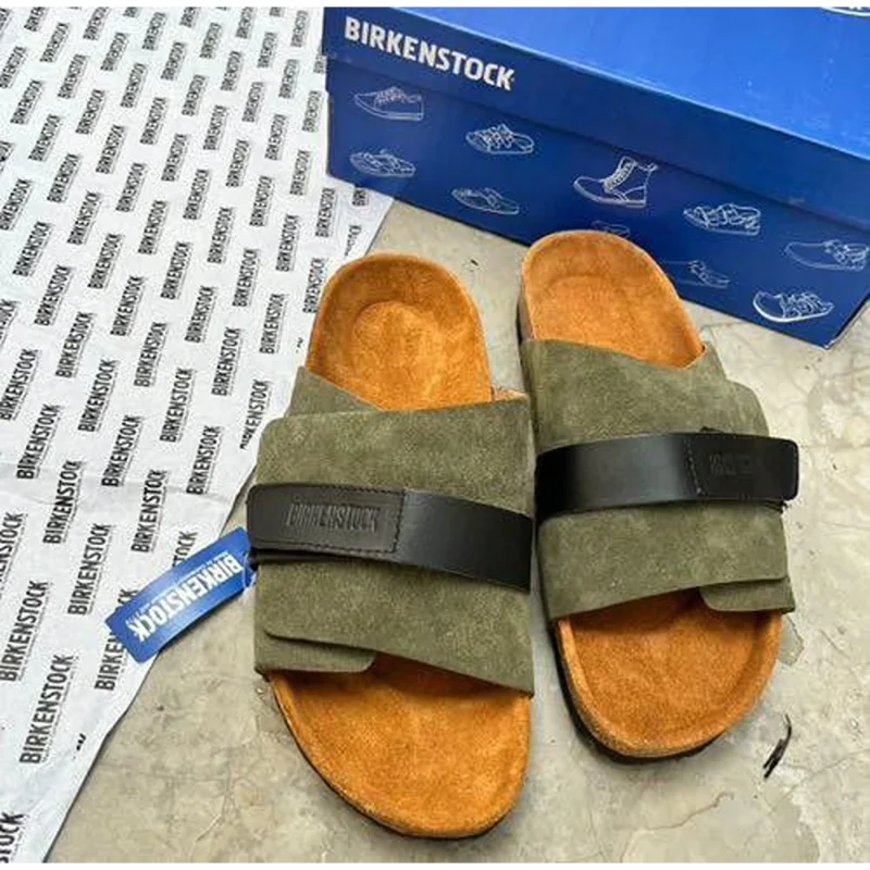 Premium Birkenstock Kyoto Suede Olive (TC111)
