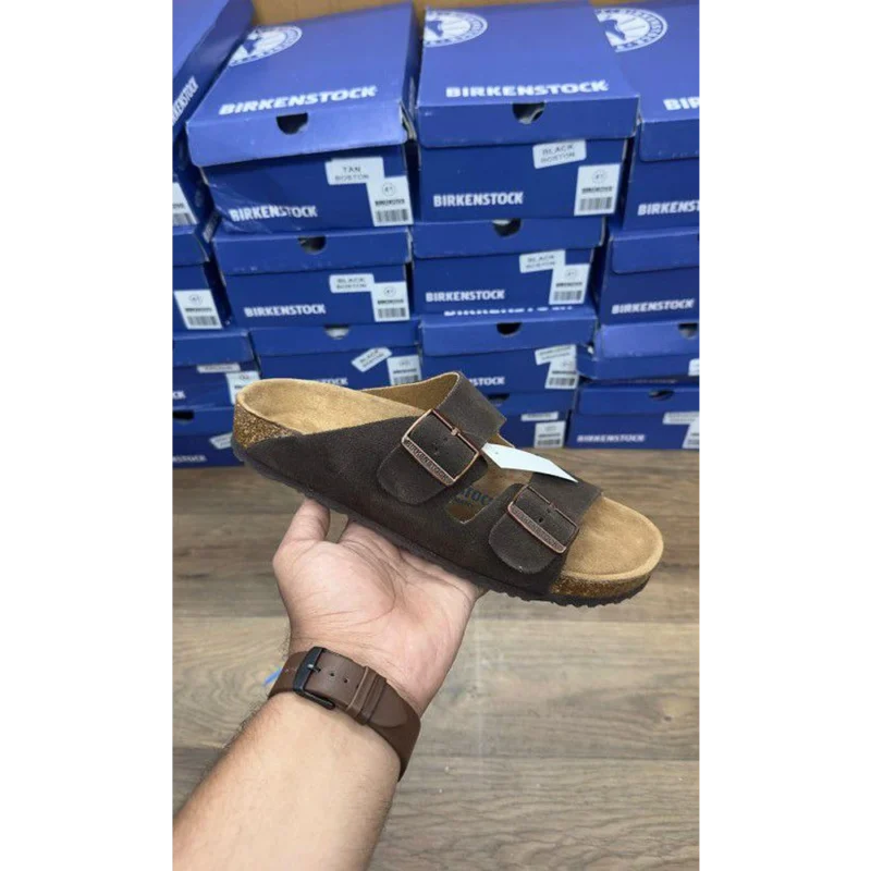 Trendy Birkenstock Arizona Suede Brown (AME307)