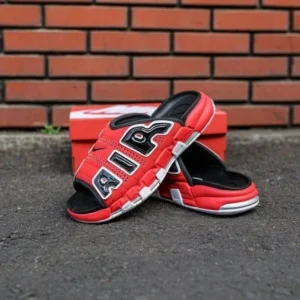 Imported Nike Uptempo Slides Red (SOS2620)