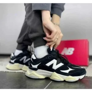 Stylish New Balance 9060 Black White Shoes for Men (SW4764)