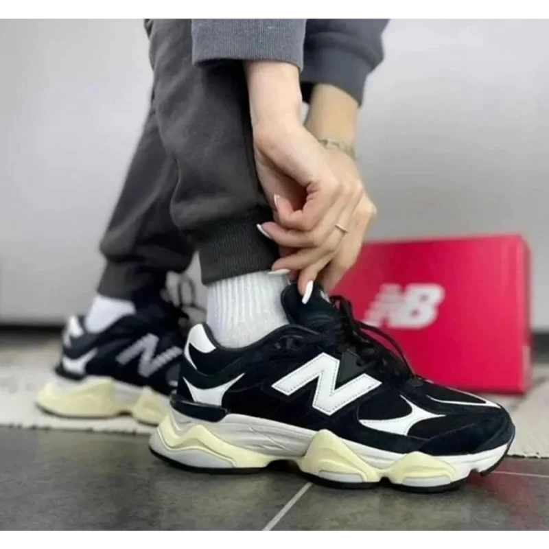 Stylish New Balance 9060 Black White Shoes for Men (SW4764)