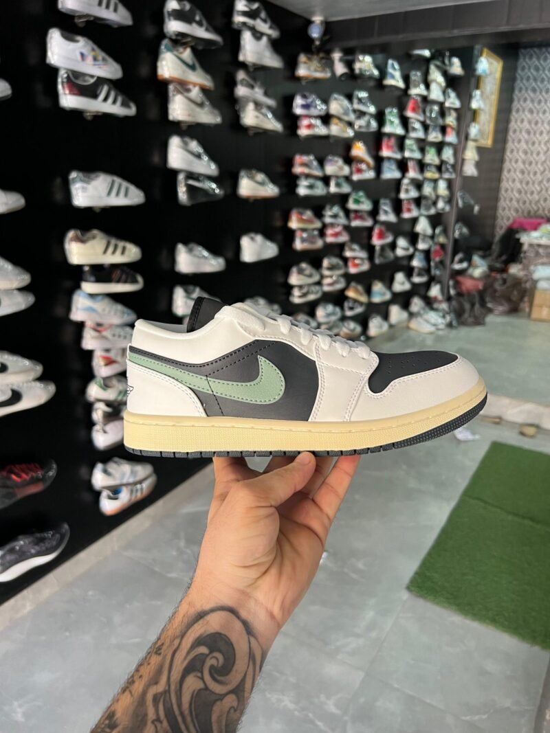 1st-Copy-Air-Jordan-1-1-scaled-1.jpeg Nike Air Jordan Cut Low Shoes White & Grey for Men