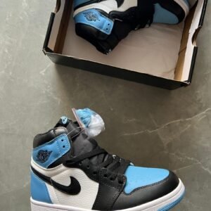 Nike Air Jordan 1 Black & Blue Sneakers