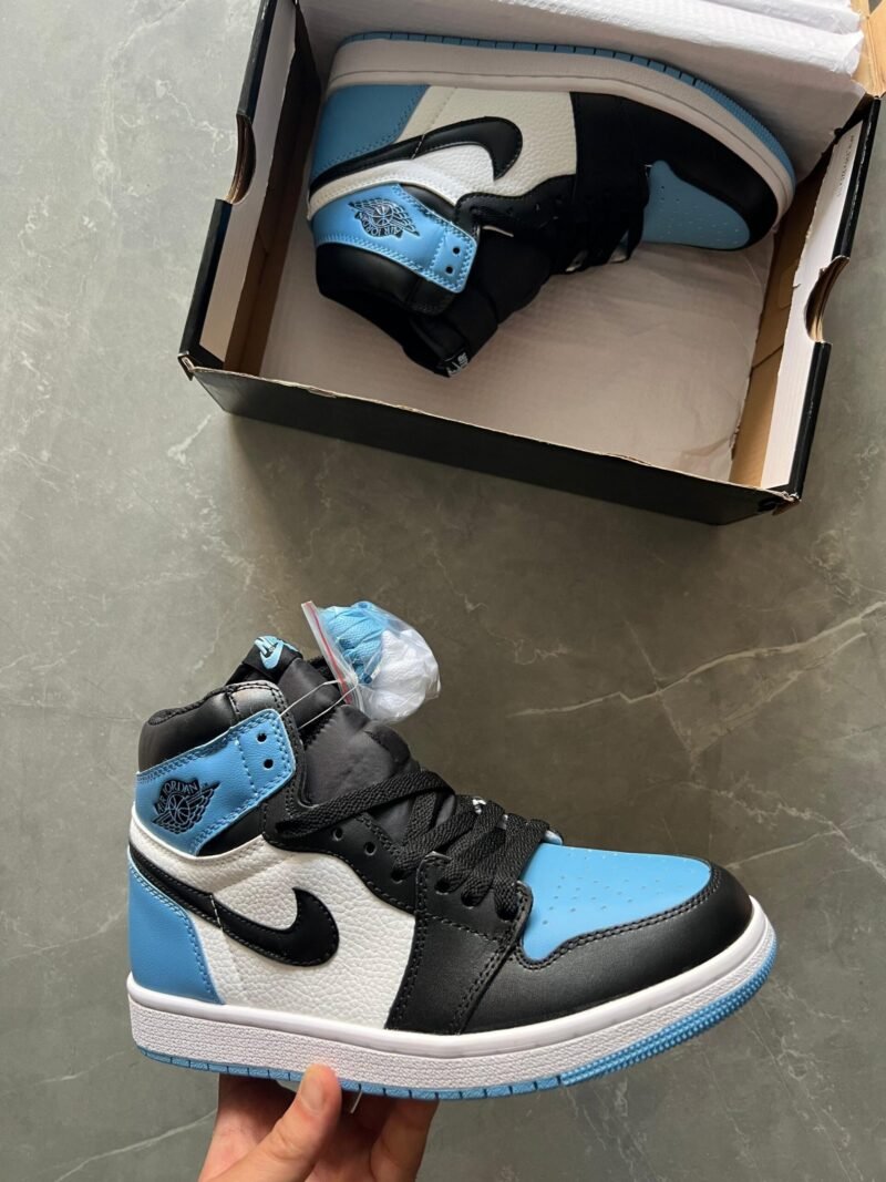 Nike Air Jordan 1 Black & Blue Sneakers