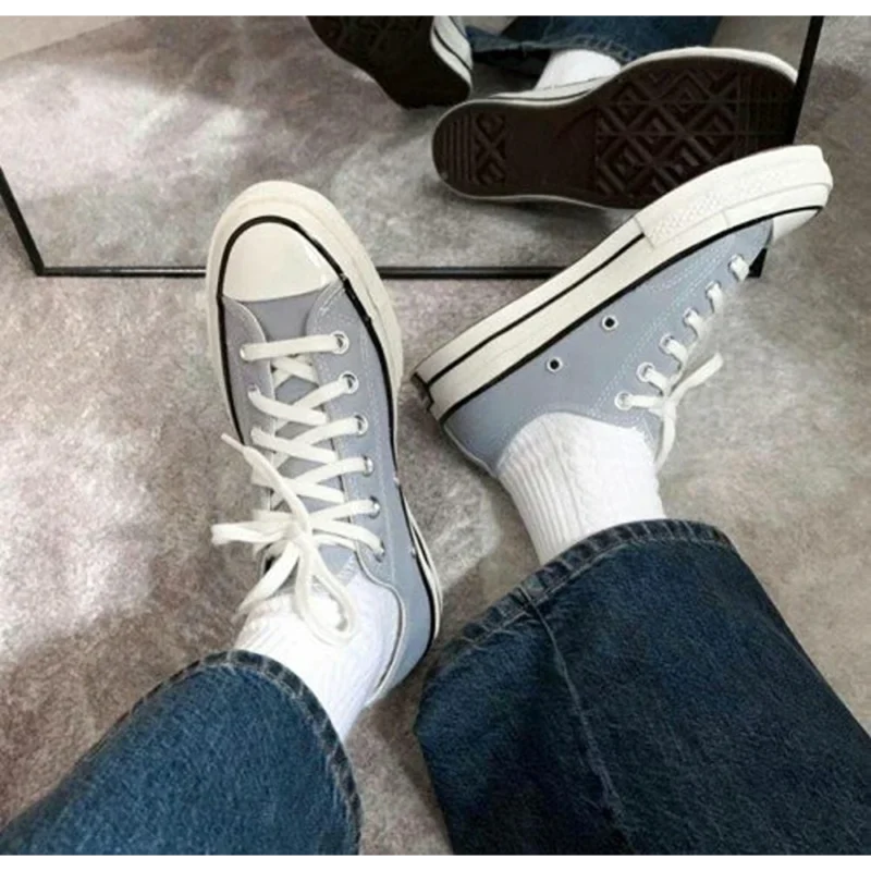 Trendy Converse All Star Grey Short Shoes for Men (GF181)