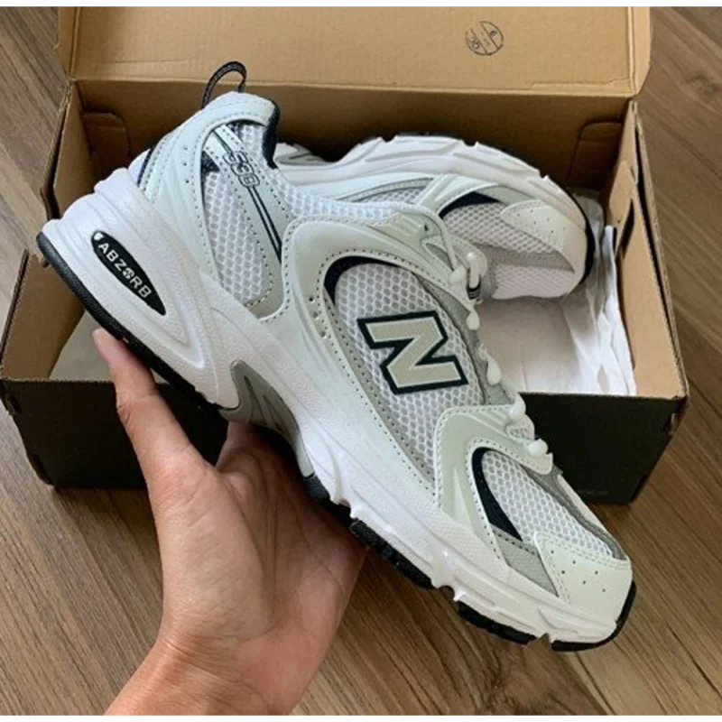 Premium New Balance 530 White Navy Shoes for Men (SOH45)