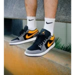 Stylish Nike Jordan Retro 1 Low SE Vivid Orange Shoes for Men (SW4812)