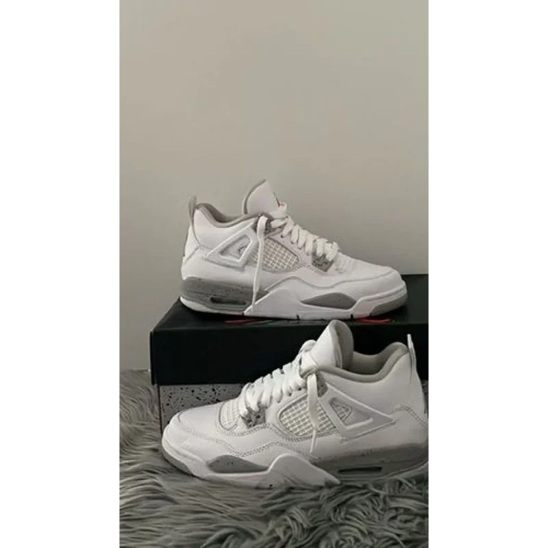 Imported Air Jordan Retro 4 White Oreo Shoes for Men (SOH39)