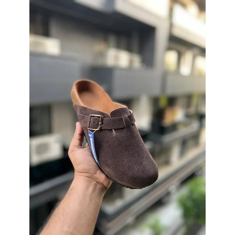 Trendy Birkenstock Boston Suede Brown (AME303)