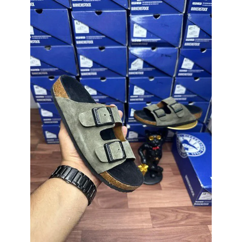 Premium Birkinstock Birko Sandals Olive (TC107)