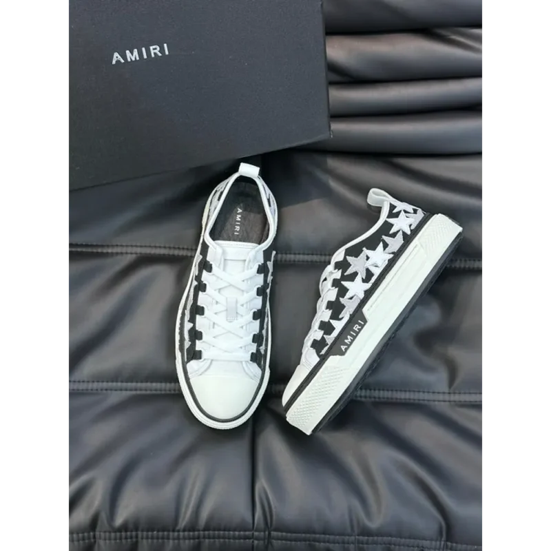 Superb Amiri Stars Court Canvas Sneakers Shoes for Men (SL4494)