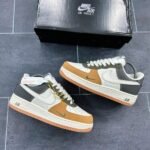 Premium Nike Air Force 1 Olive Beige Shoes For Men (SW6169)
