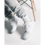 Stylish Nike Airforce 1 White Pure Leather Shoes for Men (SW4784)