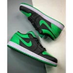 Classy Nike Air Jordan 1 Low Black Lucky Shoes for Men (SW4709)