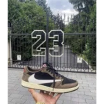 Premium Travis Scott X Air Jordan 1 Low Og Dark Mocha Shoes for Men (HOF97)