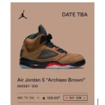 Classy Nike Air Jordan 5 SE Craft Light Orewood Brown Shoes for Men (SW4708)