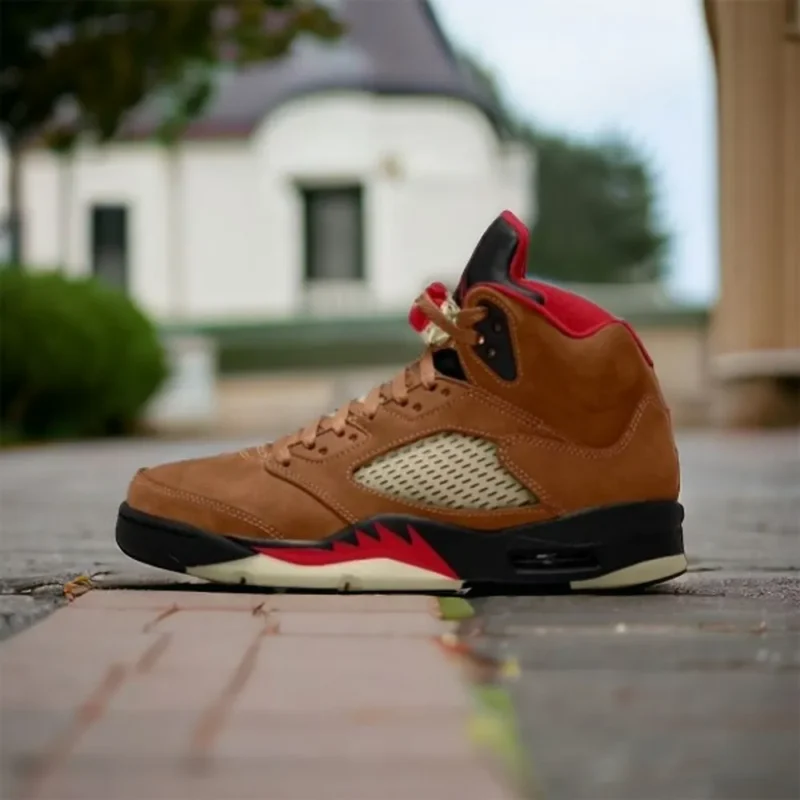 Classy Nike Air Jordan 5 SE Craft Light Orewood Brown Shoes for Men (SW4708)