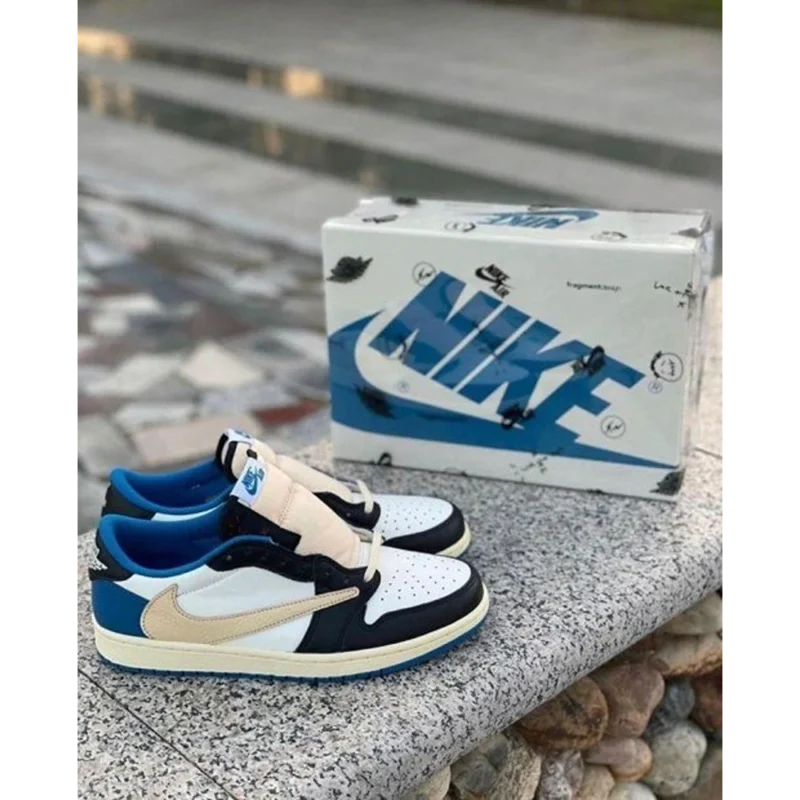 Premium Nike Air Jordan Retro 1 Low Fragment X Travis Scott Shoes for Men (HOF96)