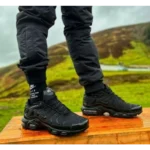 Classy Nike Airmax Plus Triple Black Shoes for Men (SW4733)