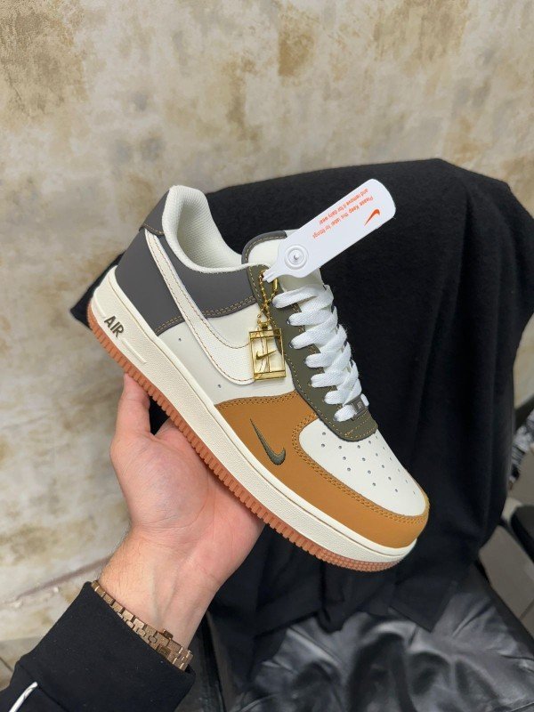Premium Nike Air Force 1 Olive Beige Shoes For Men (SW6169)
