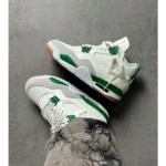 Classy Nike Air Jordan Retro 4 Pine Green Shoes for Men (SW4732)