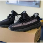 Imported Adidas Yeezy 350 Cinder Reflective Black Shoes for Men (SOH35)