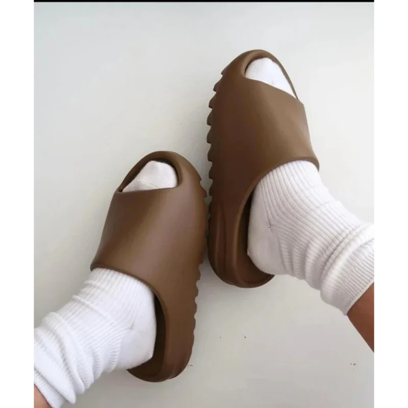Imported Adidas Yeezy Slides Brown (SOS2639)