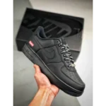 Imported Supreme x Airforce 1 Black Shoes for Men (SOH33)
