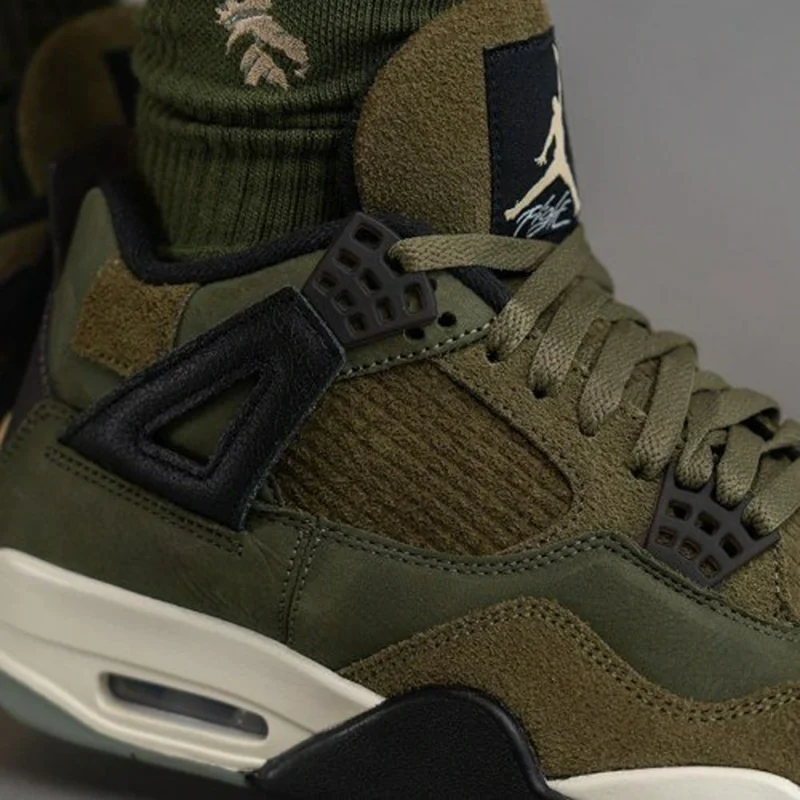 Imported Air Jordan 4 SE Craft Medium Olive Shoes for Men (SOH32)