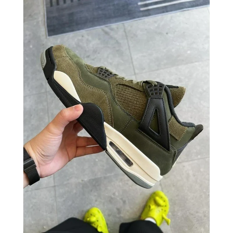 Imported Air Jordan 4 SE Craft Medium Olive Shoes for Men (SOH32)