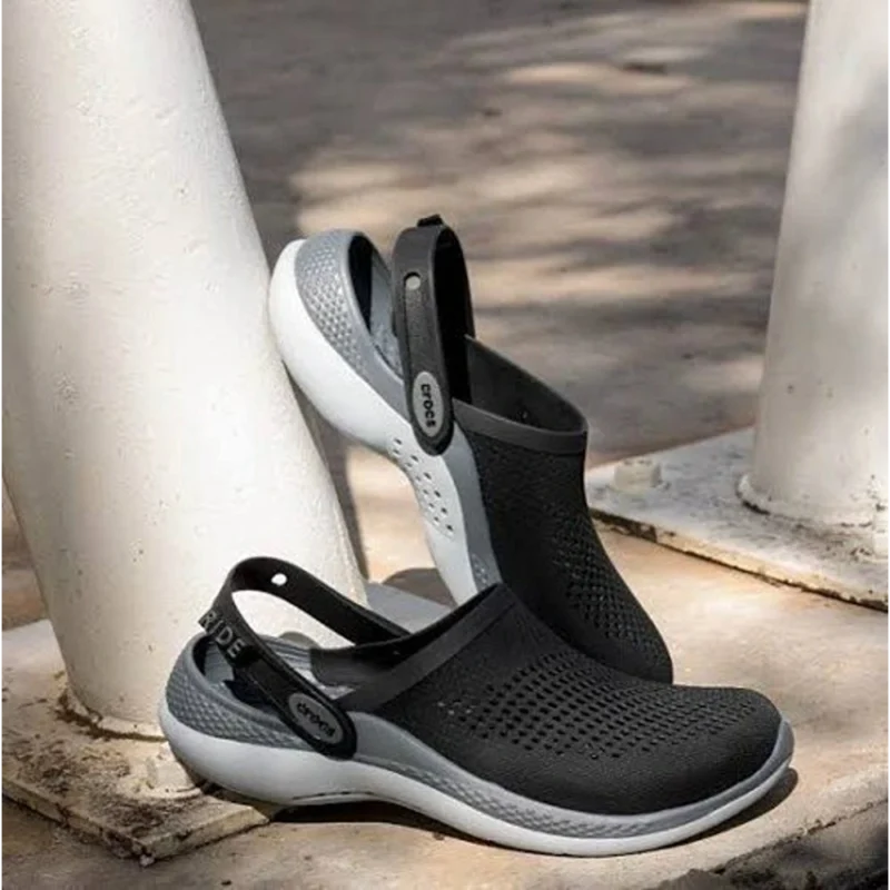 Premium Crocs 360 Literide Black Grey (TC102)