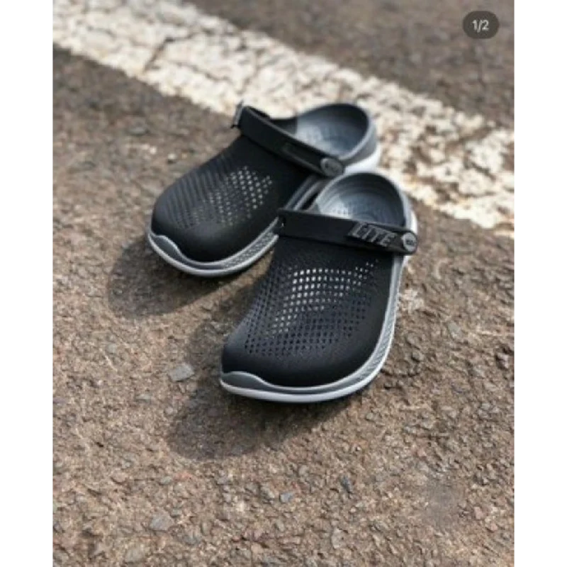 Premium Crocs 360 Literide Black Grey (TC102)