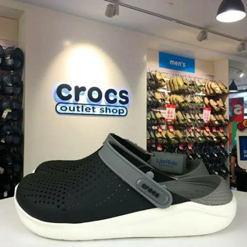 Imported Crocs Lite Ride Black White (TD126)