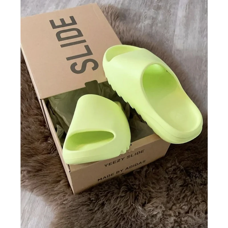 Imported Adidas Yeezy Slides Glow Green (SOS2636)