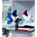 Trendy Jordan Retro 4 Blue Red White with Og Box (GF171)