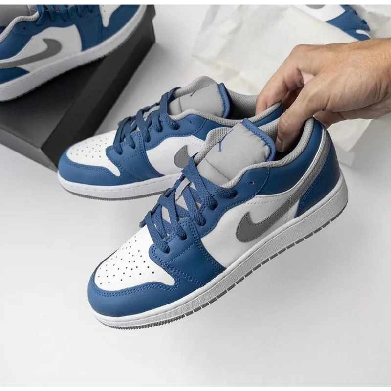 30-air-jordan-1-low-true-blue-3200-1.webp Trendy Air Jordan 1 Low True Blue Shoes for Men (BS342)