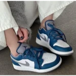 Trendy Air Jordan 1 Low True Blue Shoes for Men (BS342)